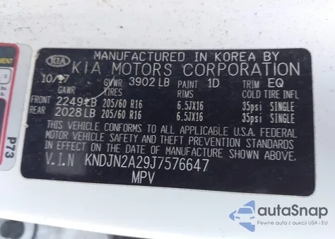 2018 Kia Soul из США, поврежденный, VIN KNDJN2A29J7576647